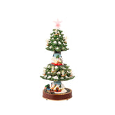 Lumineo Micro-Led Plastic Tree with Train 24 x 49cm